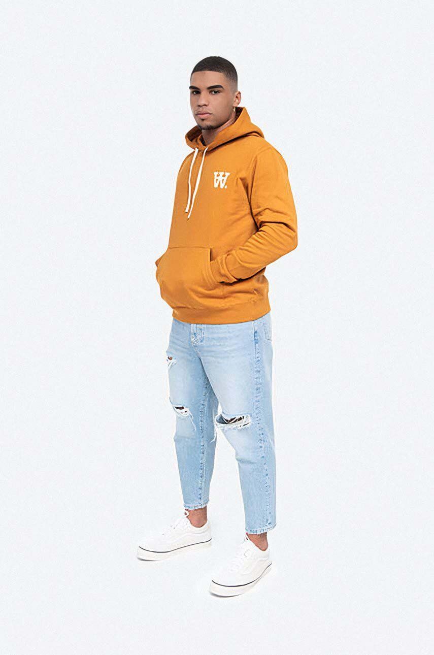 Mikina WOOD WOOD Hoodie with hood Oranžová | 10025605.2424, 1