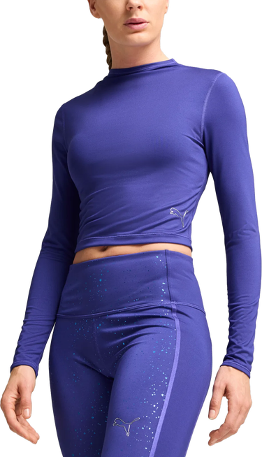 Crop Top Puma Puma Intergalactic Long Sleeve Crop Top Fialová | 525801-27, 0