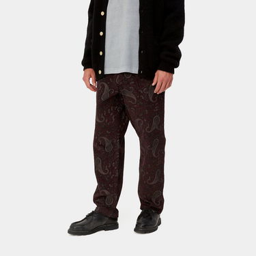Nohavice Carhartt WIP Flint Pant Paisley Print "Buckeye rinsed" Hnedá | I029443_1U6_02, 3