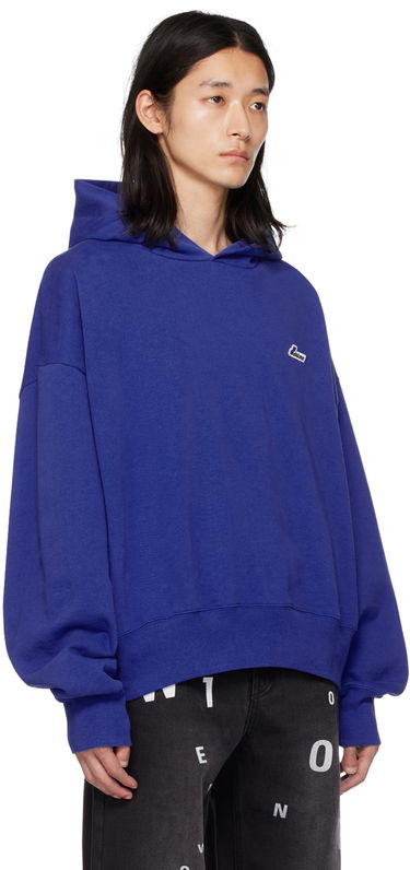 Mikina We11done Embroidered Hoodie Modrá | WD-TH3-22-714-U-BL, 1