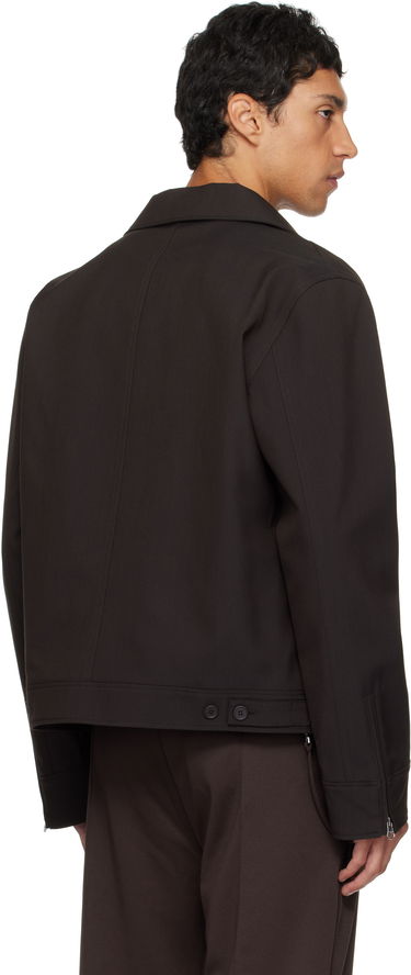 Bunda Courrèges Courrèges Embroidered Zipped Twill Jacket Čierna | 325CBL307PL0222, 2