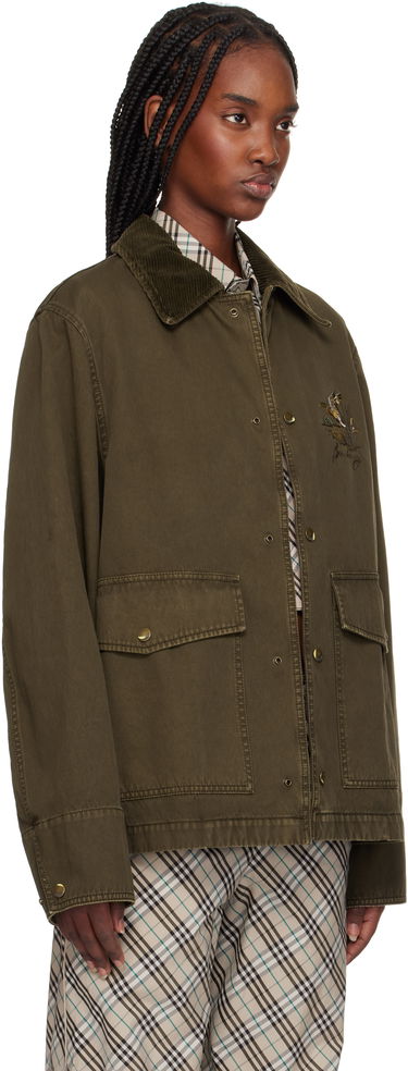 Bunda Burberry Burberry Cotton Field Jacket Zelené | 8101709, 1