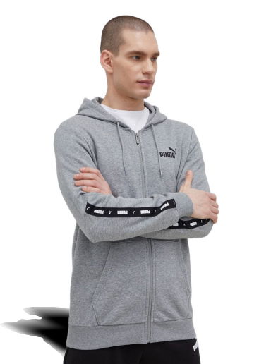 Mikina Puma ESS Tape Full-Zip Hoodie Šedá | 848768