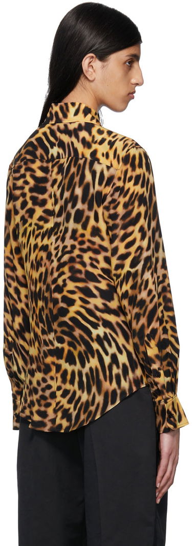 Košeľa Stella McCartney Stella McCartney Leopard Print Silk Shirt Žltá | 6200163AS200, 2