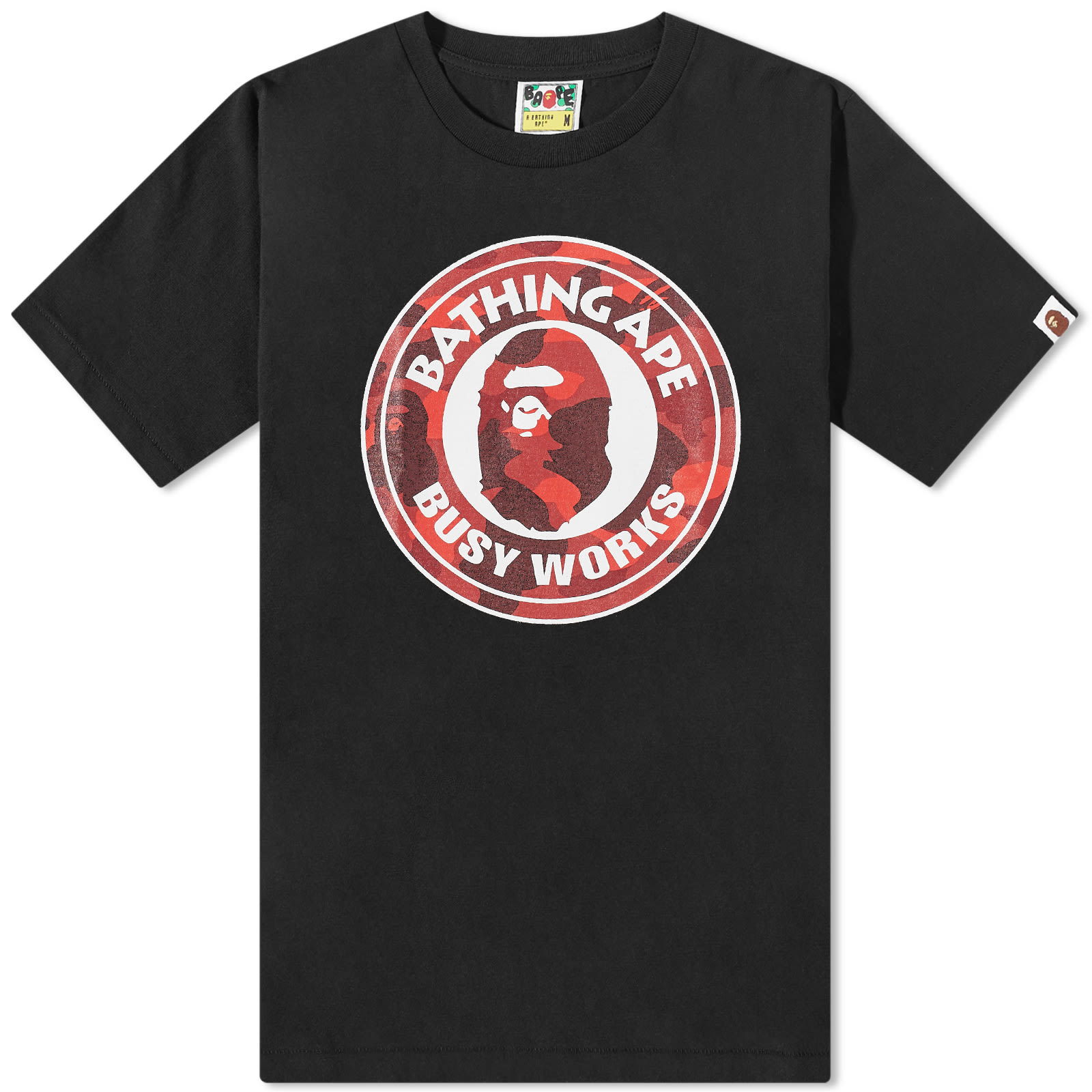 Colour Camo Busy Works T-Shirt Black/Red