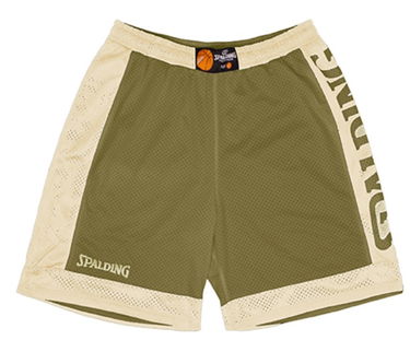 Šortky Spalding Spalding Reversible Shorts Béžová | 40221208-khakisilvergrey, 1