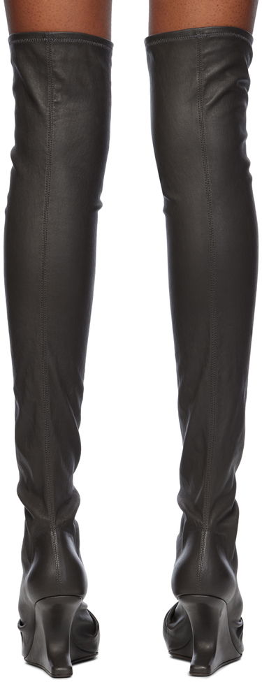 Oblečenie Rick Owens Rick Owens Porterville Cantilever Tall Boots Šedá | RP02D3807 LS, 1