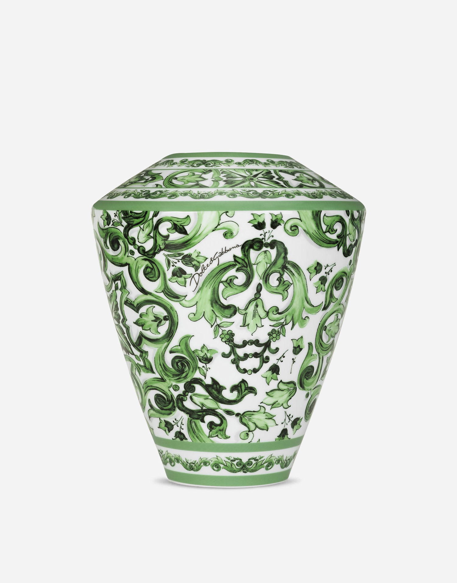 Home decor Dolce & Gabbana Dolce & Gabbana Large Amphora Porcelain Vase Zelené | TCC198TCAMZUV011, 0