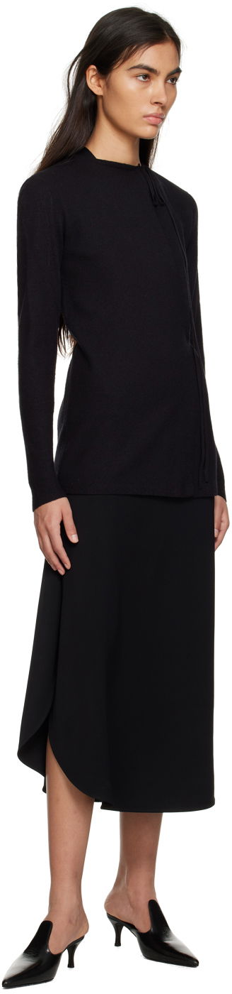 Sveter TOTEME TOTEME Wrap Cardigan Čierna | 232-5162-304, 3