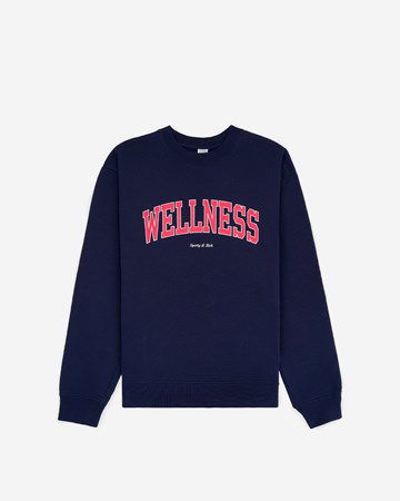 Mikina Sporty & Rich Wellness Ivy Crewneck Navy | CR662NA, 0