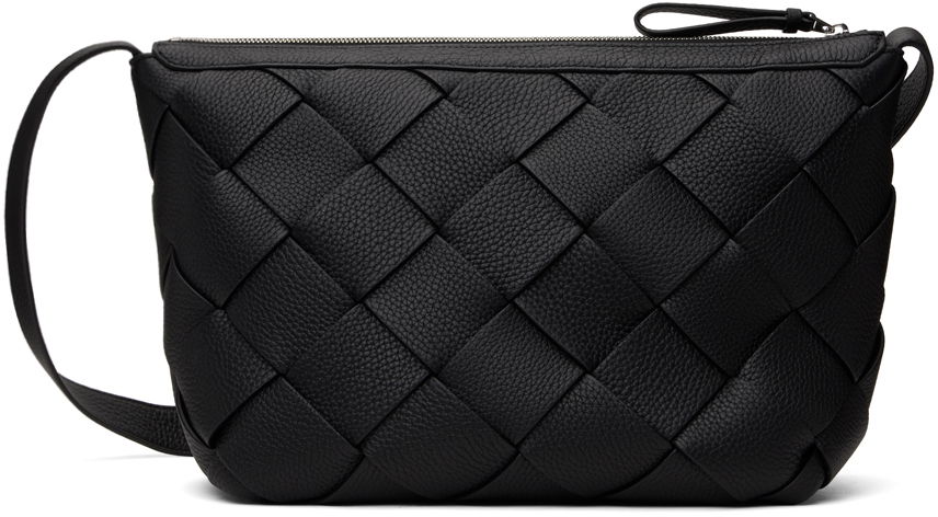 Taška cez rameno Bottega Veneta Bottega Veneta Diago Woven Leather Shoulder Bag Čierna | 795125 V4FV1 8803, 0