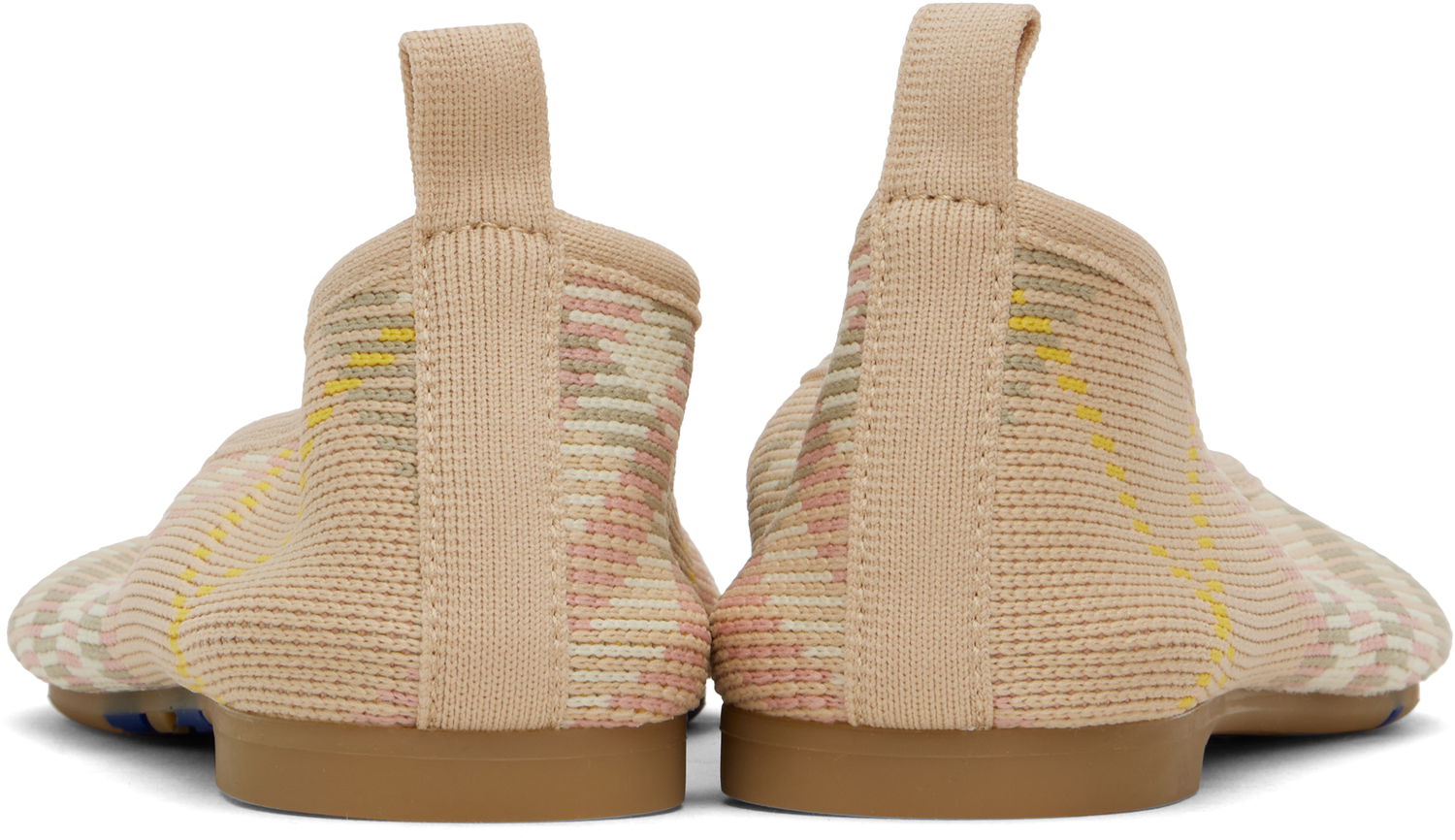 Oblečenie Burberry Burberry Check Knit Ballerina Flats Béžová | 8101053, 1