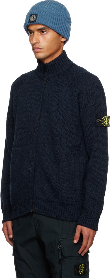 Sveter Stone Island Stone Island Wool Zip Cardigan Navy | K2S15 5100051 S00N1, 3