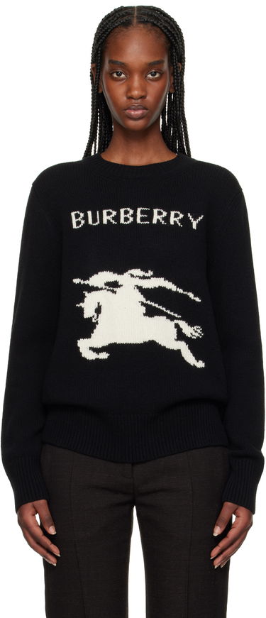 Sveter Burberry Burberry Equestrian Knight Design Wool Cashmere Sweater Čierna | 8103048, 0