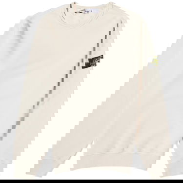 Sveter Stone Island Garment Dyed Crewneck Béžová | 7915624-V0097, 0