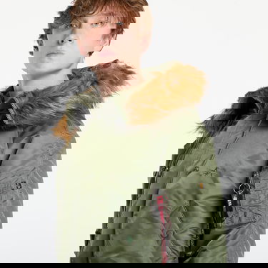 Bomber bunda Alpha Industries N-2B Heritage Faux Fur Trim Hooded Bomber Jacket Zelené | 100105-01, 1