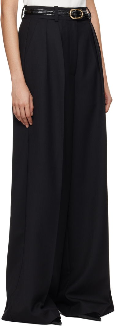 Nohavice Anine Bing Anine Bing Lou Wide Leg Trousers Čierna | A-03-10389-BLK26, 4