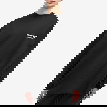 Tričko Fear of God Core Logo Jersey Long Sleeve T-Shirt Čierna | 125HO244370F, 2