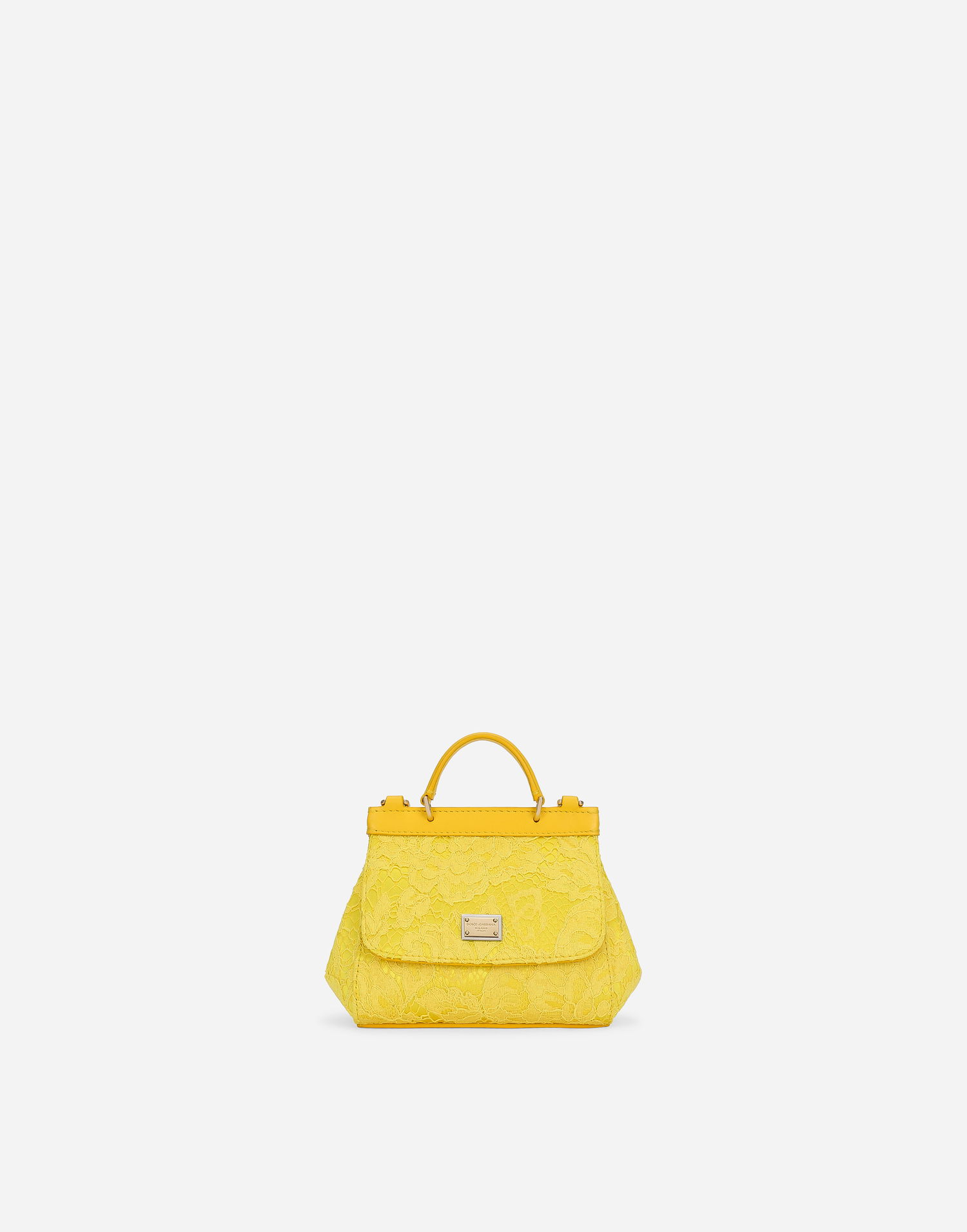 Kabelka Dolce & Gabbana Dolce & Gabbana Mini Sicily Lace Handbag Žltá | EB0003AB01180210, 0