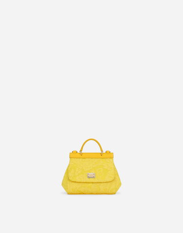 Kabelka Dolce & Gabbana Dolce & Gabbana Mini Sicily Lace Handbag Žltá | EB0003AB01180210, 0