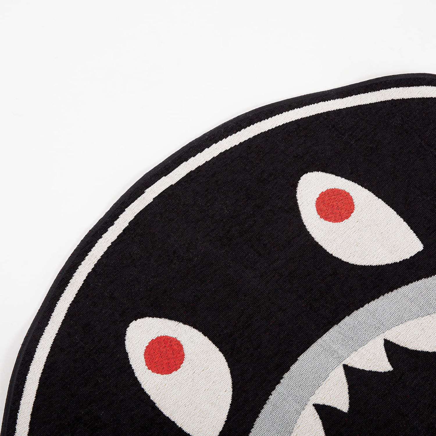 Home decor BAPE A BATHING APE Shark Floor Rug Black Universal Čierna | 001HOK801005M BLK, 1