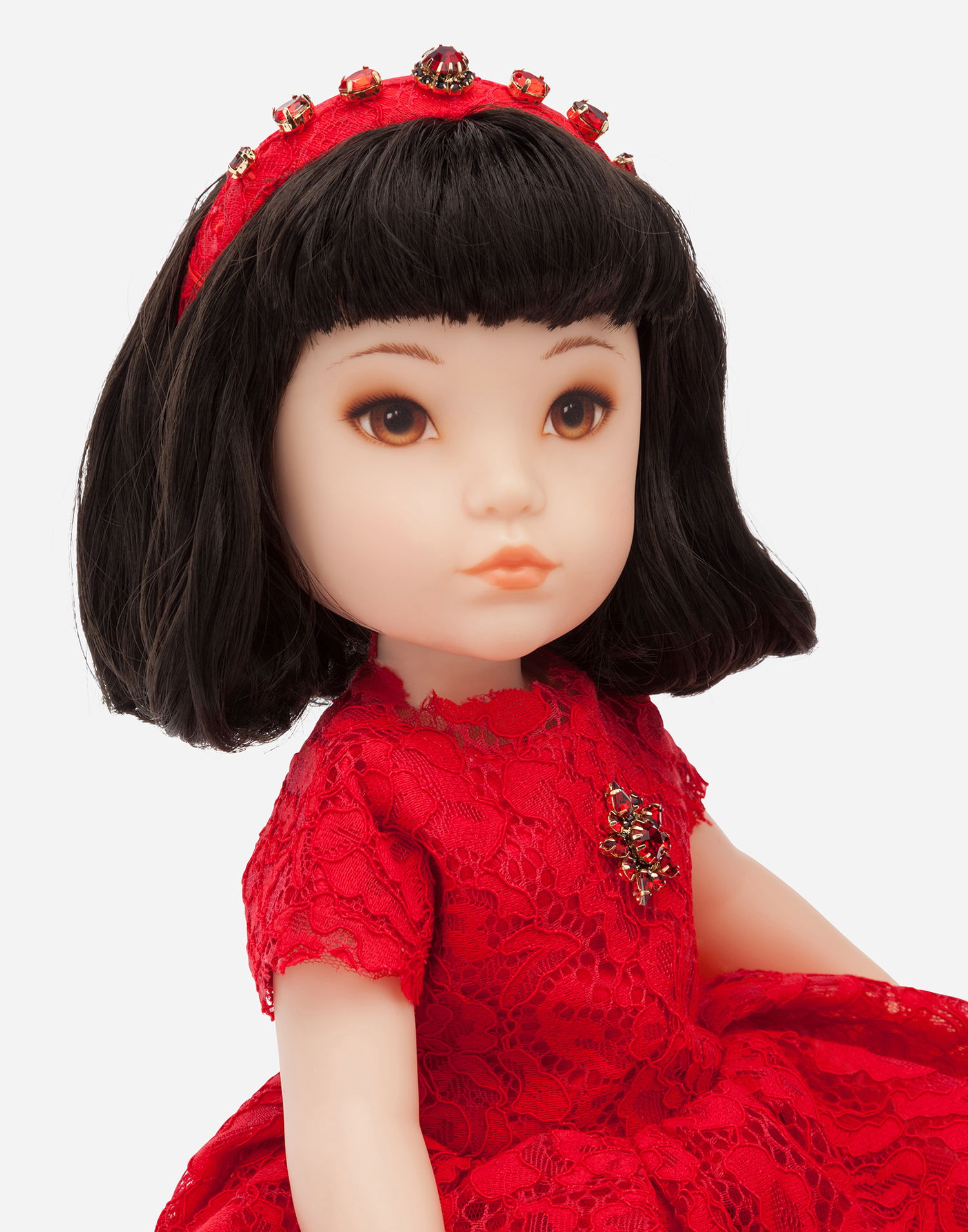 Flexstyle Dolce & Gabbana Lace Dress Doll Červená | LCJA18G7VAWS9000, 1
