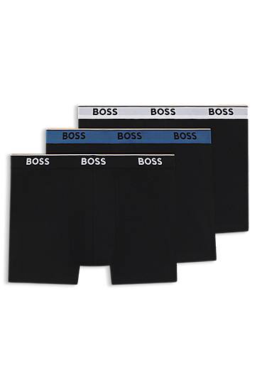 Boxerky BOSS Three-pack of stretch-cotton boxer briefs Čierna | 50554694