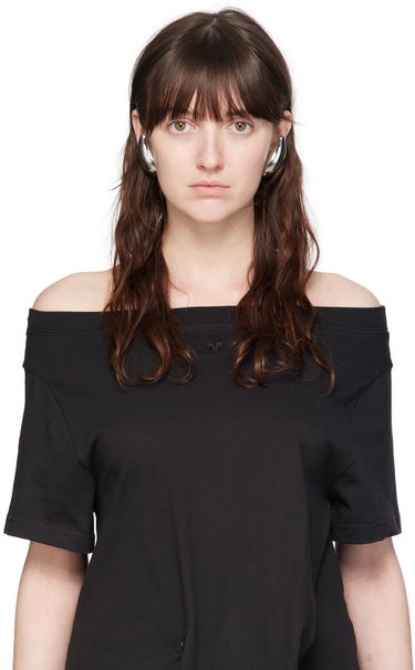 Náušnice Courrèges Metal Drop Earrings Metalická | 224ABO055LA0001, 2