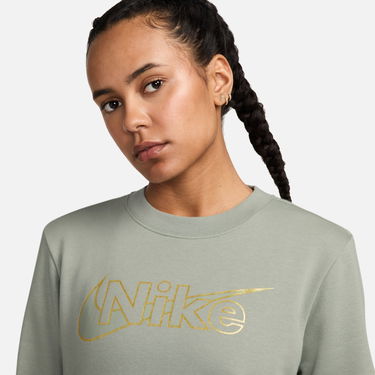 Sveter Nike Club Shine Crewneck Sweatshirt Zelené | FV8057-370, 2