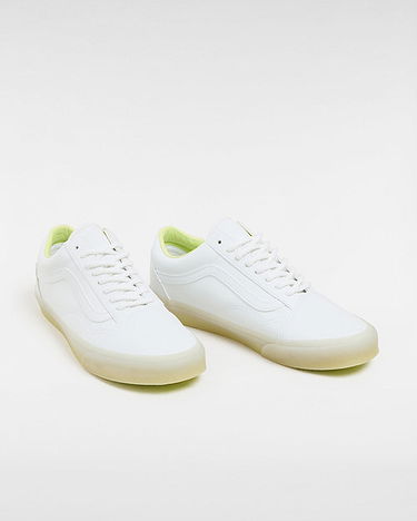 Tenisky a topánky Vans Old Skool Shoes (glow To The Flo' White) Unisex White, Size 2.5 Biela | VN0007NTWHT, 1