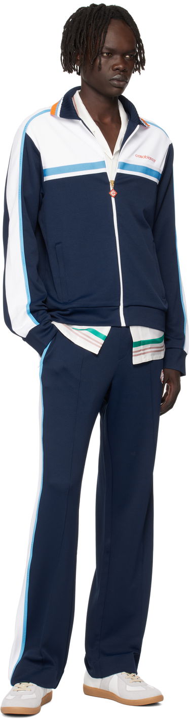 Bunda Casablanca Casablanca Pique Track Jacket Navy | MPF25-JTP-391-01, 3