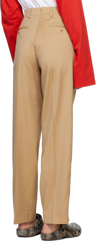Nohavice VETEMENTS VETEMENTS Tailored Trousers Béžová | VL16PA140S, 2