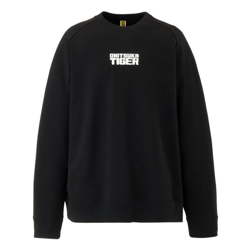 Sveter Onitsuka Tiger Onitsuka Tiger Men's Crewneck Sweatshirt Čierna | 2183B404-001