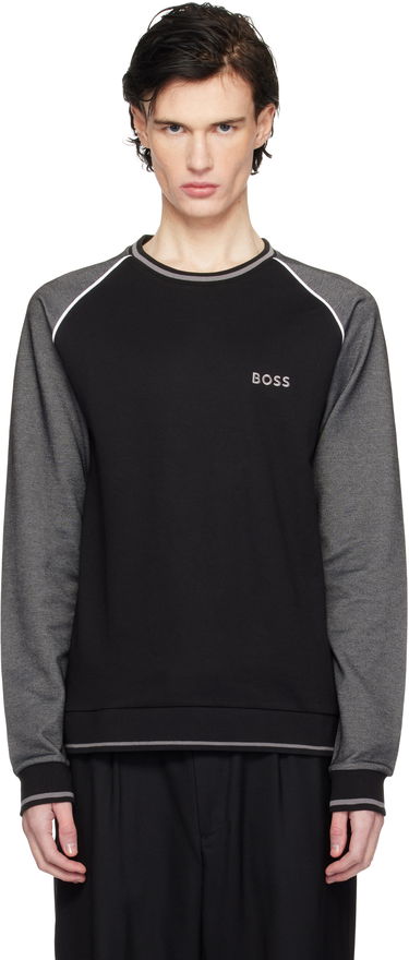 Mikina BOSS Raglan Sleeve Sweatshirt Čierna | 50535836, 0