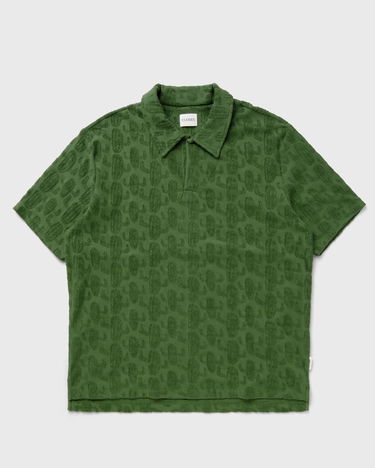 Polo tričko CLOSED Cactus Jacquard Polo Shirt Zelené | C85372-43D-JC-676, 0