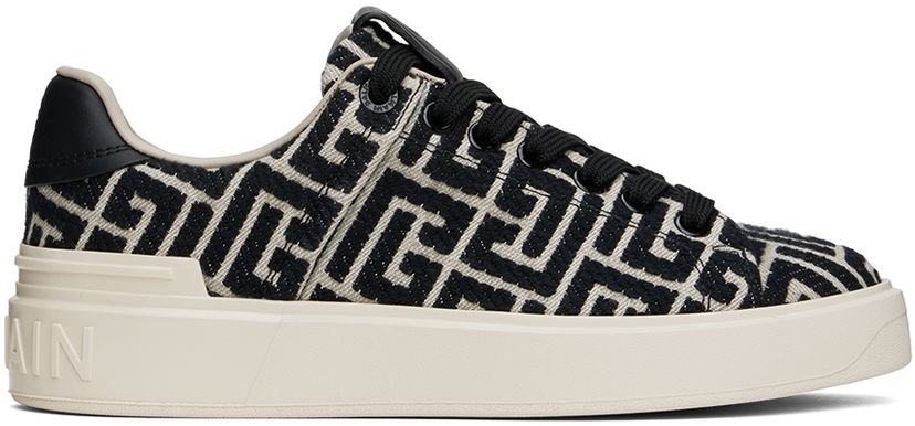 Tenisky a topánky Balmain Balmain B-Court Monogram Čierna | DN1VI690TJCM