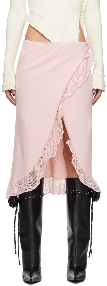 Sukňa GUIZIO Guizio Bellamar Wrap Midi Skirt Ružová | R24619S035, 0