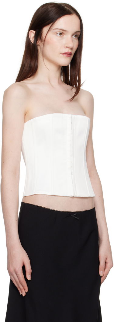 Podprsenka GUIZIO Guizio Satin Corset Top Biela | C00105W037, 1