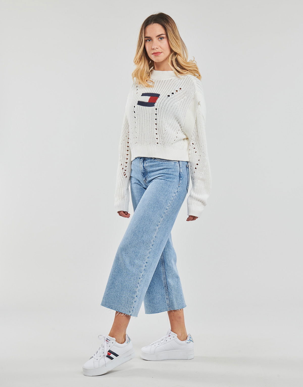 OVRSZD FLAG STITCH SWEATER