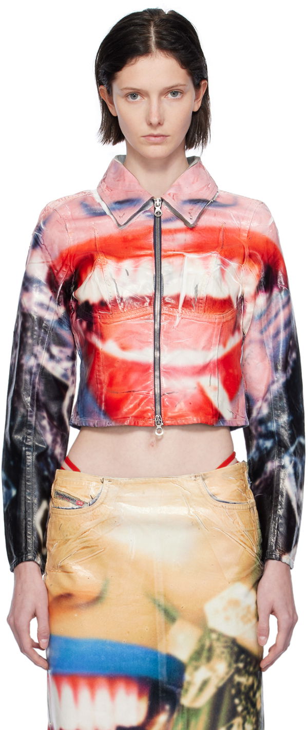 Bunda Diesel De-Smily-Fsd Denim Jacket Červená | A11603 068JP, 0