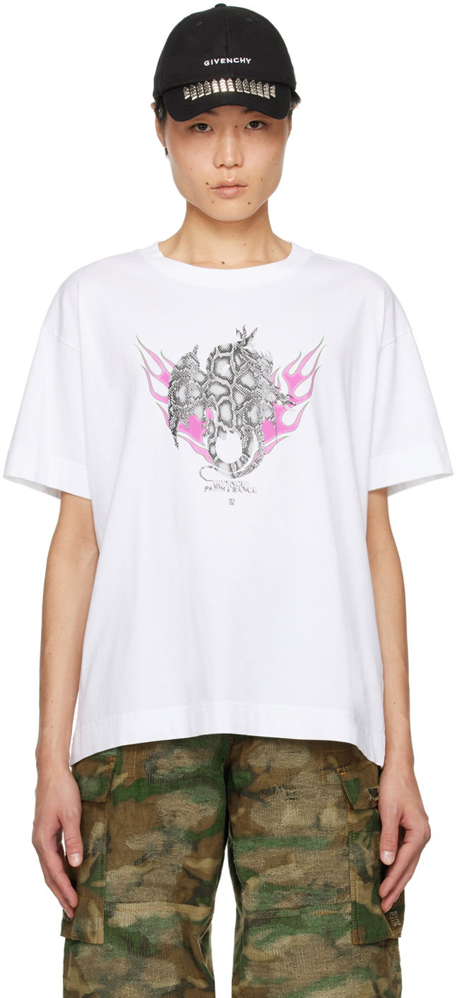 Tričko Givenchy Graphic T-Shirt Biela | BM71JB3YJY100, 0