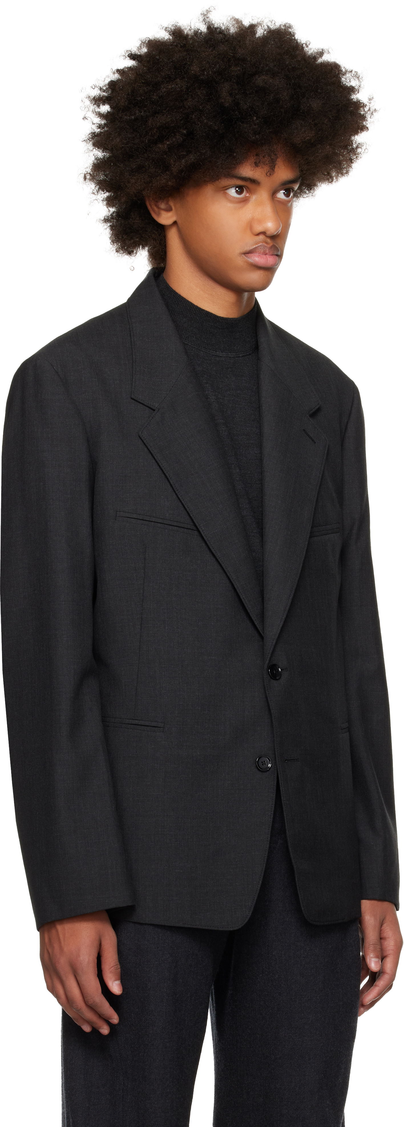 Bunda LEMAIRE LEMAIRE Tailored Single Breasted Blazer Čierna | JA1056 LF414, 1
