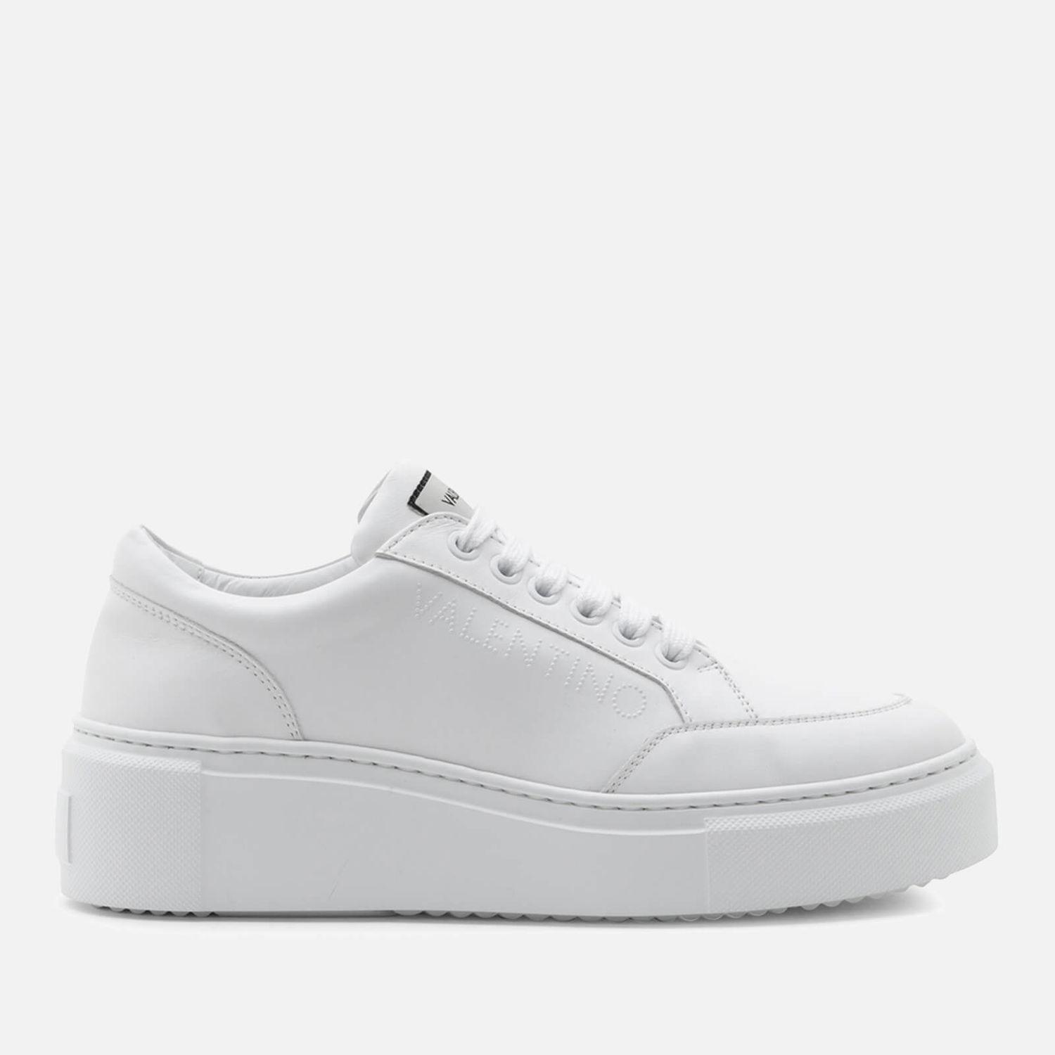 Oblečenie Valentino Women's Baraga Summer Embossed Leather Flatform Trainers - UK 8 Biela | 91B2204NAP-010, 0