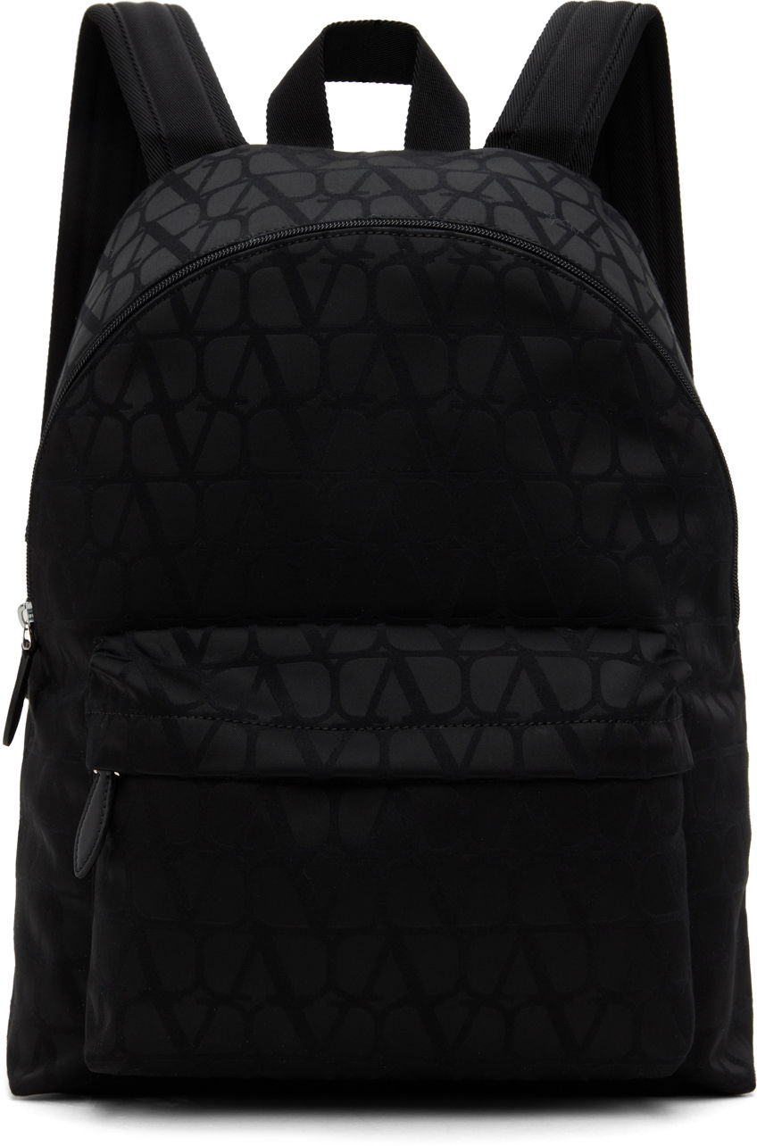 Batoh Valentino Garavani Toile Iconographe Backpack Čierna | 4Y2B0C62CSH, 0