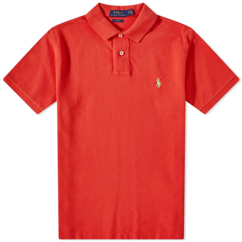 Polo tričko Polo by Ralph Lauren Ralph Lauren Slim Fit Polo Červená | 710536856323