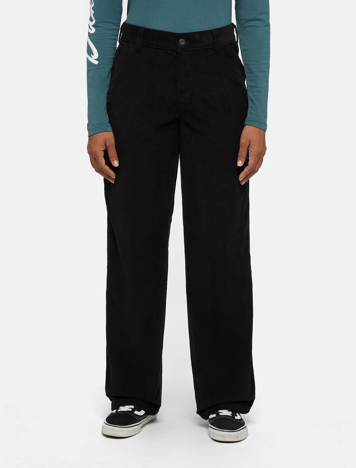 Nohavice Dickies Corduroy Carpenter Trousers Čierna | 0A863Z, 0