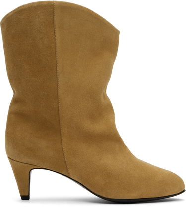 Starostlivosť o obuv BY FAR BY FAR Osage Suede Kitten Heel Boots Béžová | MWFBO067SU002BR046PL, 0