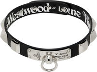 Vivienne Westwood Paulo Studded Leather O-ring Choker
