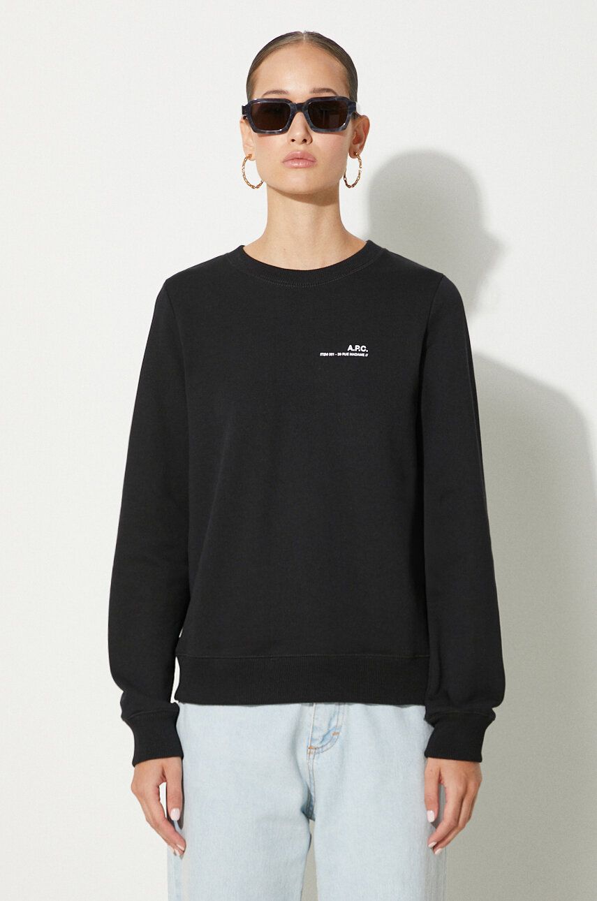 Mikina A.P.C. Crewneck Sweatshirt Čierna | COEAS.F27663, 0