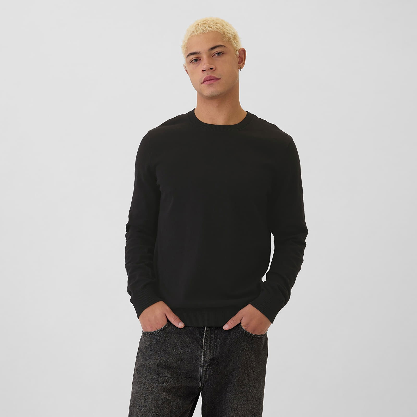 Sweater Core Cotton Crew Black S